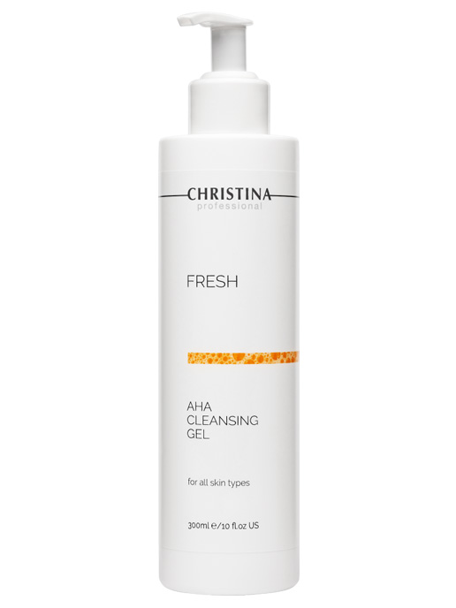 Очищающий гель с фруктовыми кислотами / AHA Cleansing Gel for all skin types, Fresh, Christina (Кристина) - 300 мл