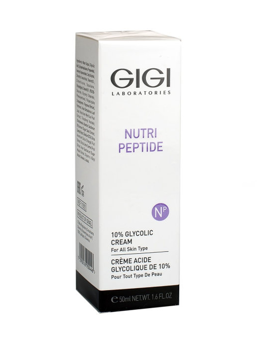 Крем ночной с 10% гликолиевой кислотой для всех тип кожи / 10% Glycolic Cream, Nutri Peptide, GiGi (Джи Джи) - 50 мл